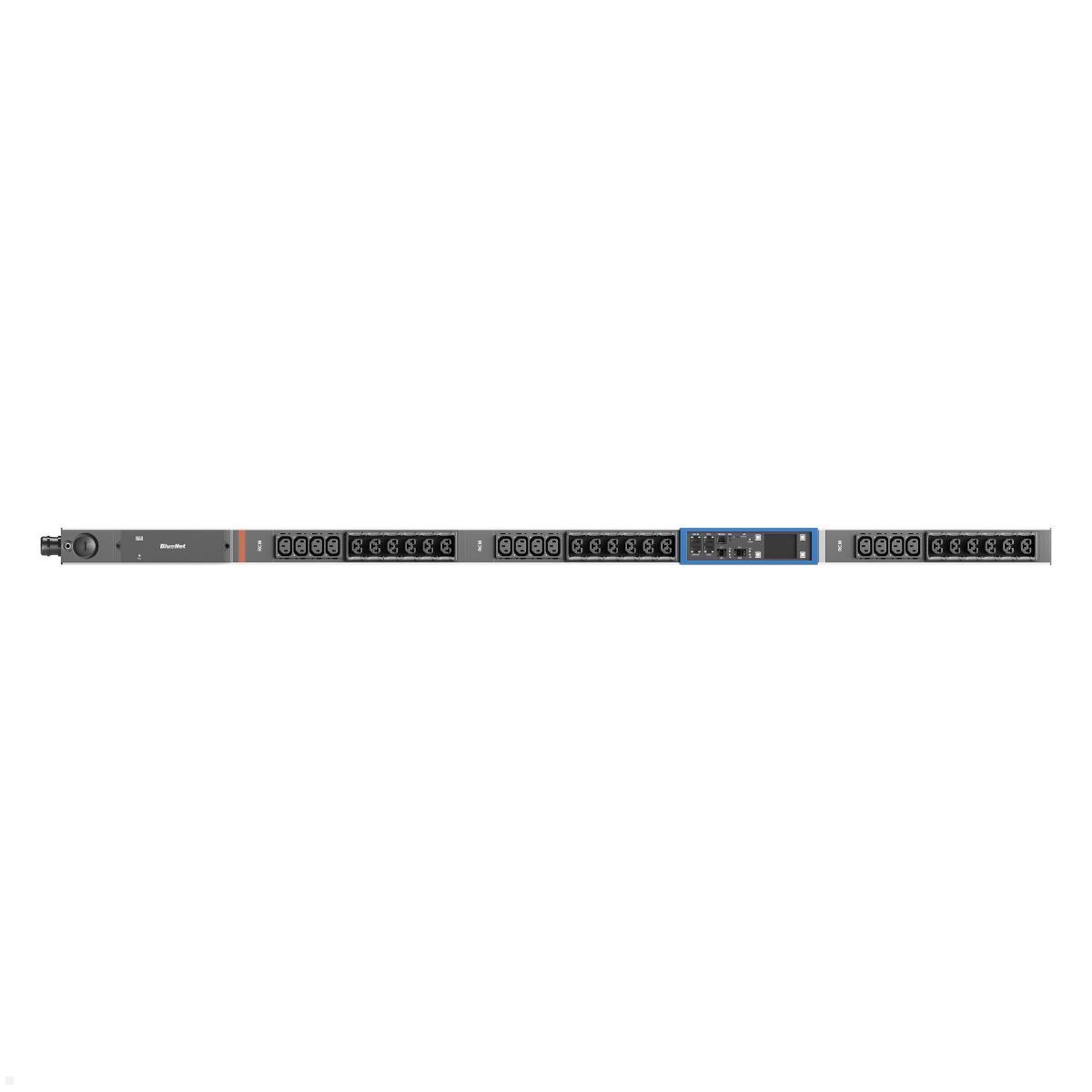 Bachmann BN PRO Metered + RCM – 12xC13 / 18xCombo, 3,0m CEE 16A/5p (BM0024753), C13 Kaltgerätedose