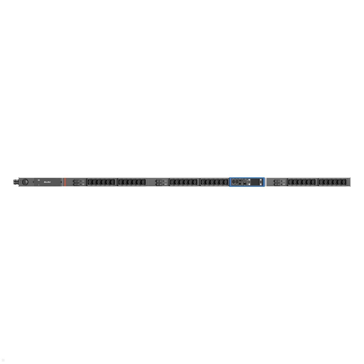Bachmann BN PRO S Switched - 32A Rack PDU mit 36xCombo 6xMCB, 3,0m CEE 32A/5p (BM0024783), Switched PDU 36-Port 32A