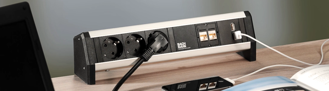 Bachmann DESK 1 Tischanschlussfeld vorkonfiguriert Bachmann DESK 1 Tischanschlussfeld vorkonfiguriert