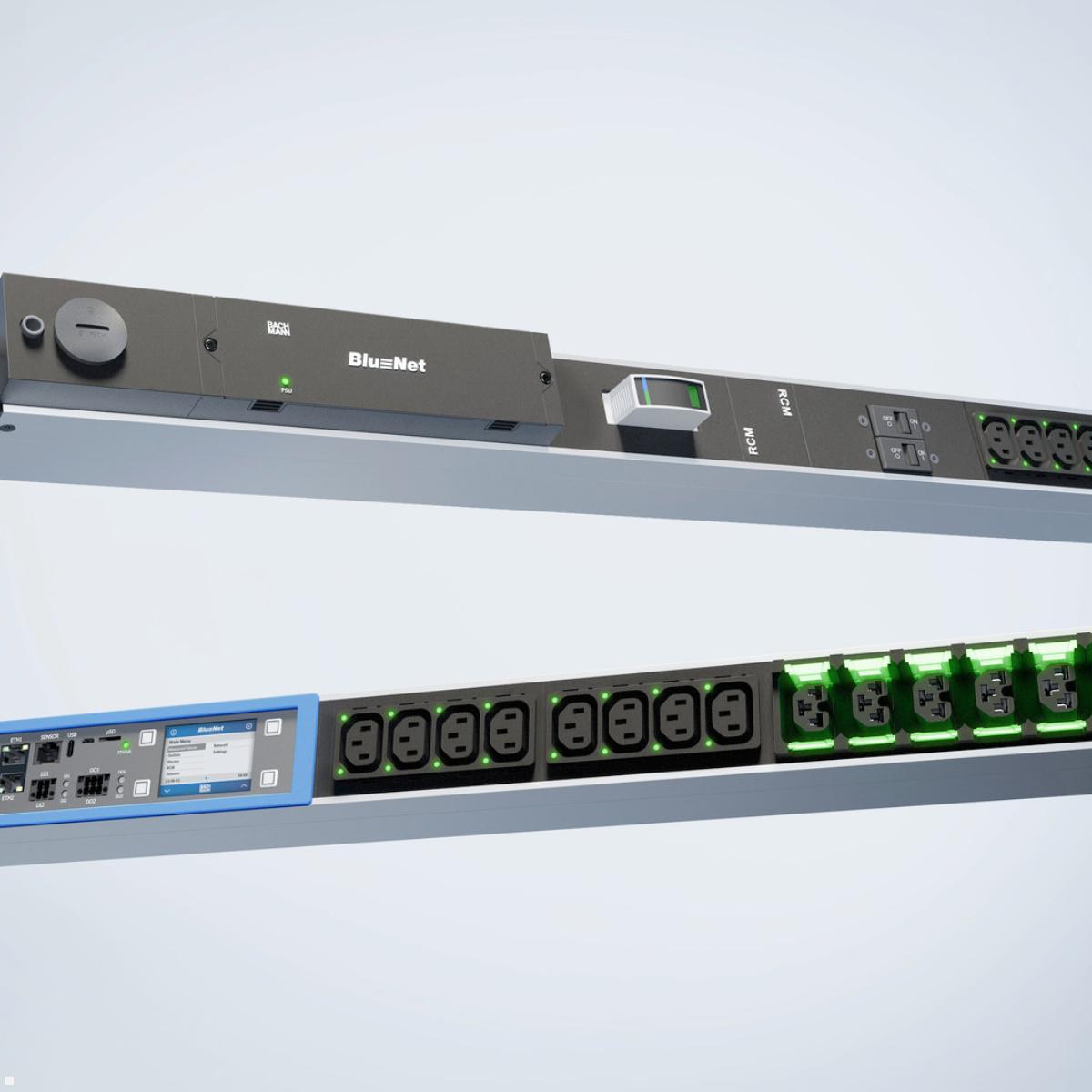 Bachmann BN PRO Metered + – 36xCombo, 3,0m CEE 16A/5p (BM0024750), PDU-Verbund