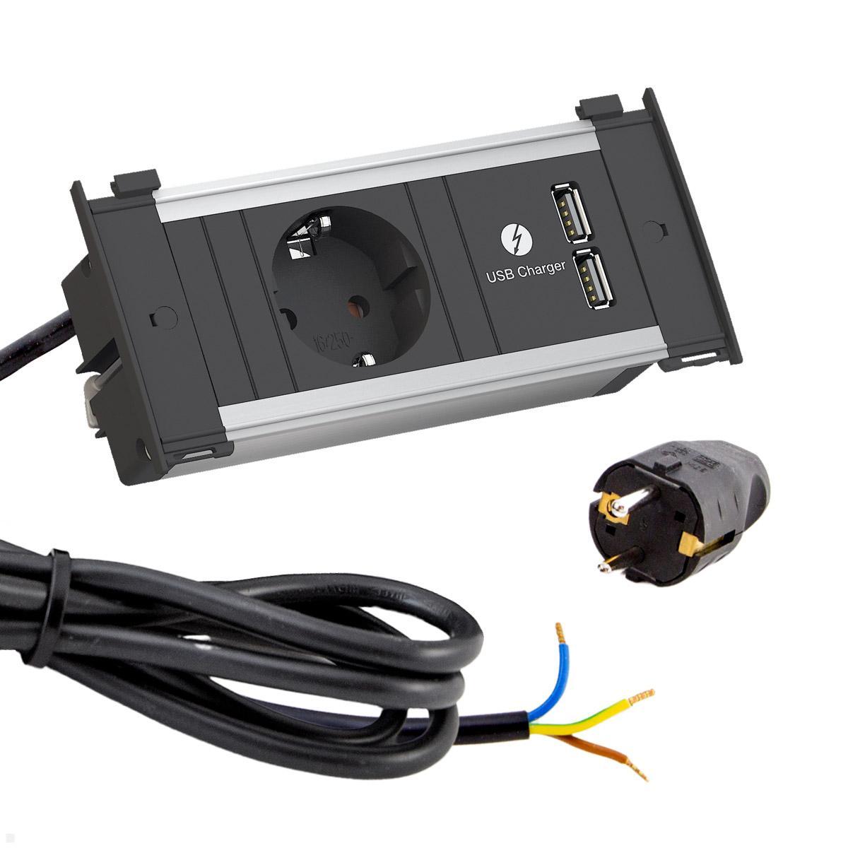 Bachmann KAPSA 1x Steckdose 1x USB Charger XS (927.201) Bachmann KAPSA 1x Steckdose 1x USB Charger XS (927.201)