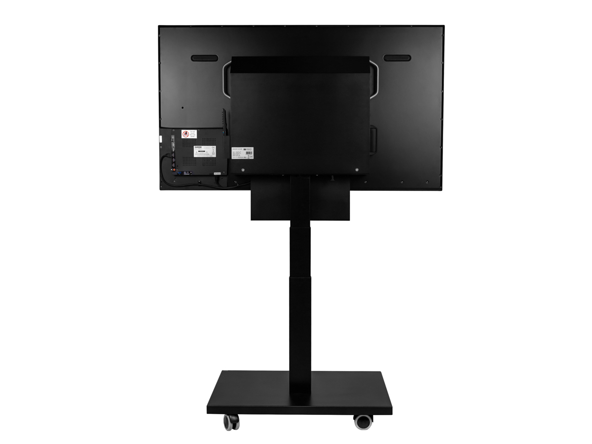 Bachmann Autarker Monitor mit Trolley Digital Signage, schwarz (701.0003) Ansicht Rückseite