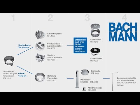 EOL - Bachmann LanLight Anschlussplatte 8P/4S mit Kabelpeitsche + GST18 (924.4001)