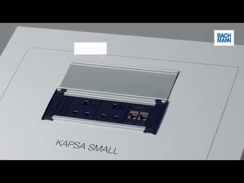 Bachmann KAPSA S Einbausteckdose 1x Steckdose 2x Custom Modul (927.062)