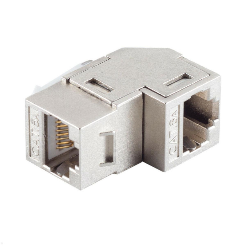 CAT 7 RJ45 Keystone Modul LAN TecLines TKM015, silber