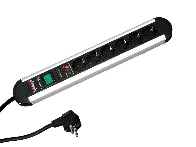 Bachmann 331013 Primo Steckdosenleiste 6fach Überspannungsschutz