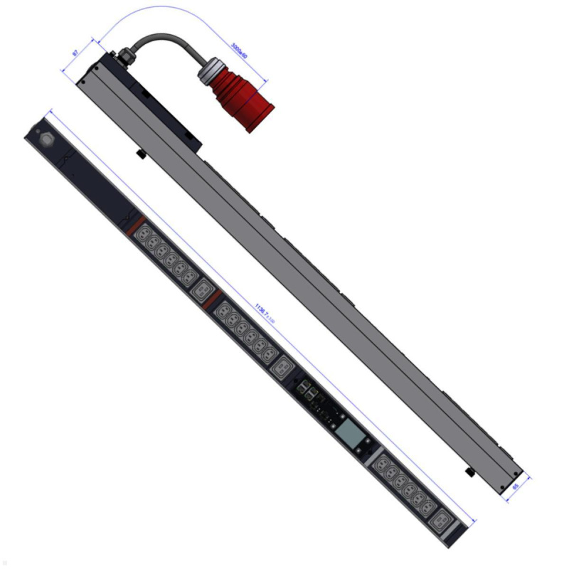 BN PRO Metered BM0015599 - Bachmann 16A Rack PDU